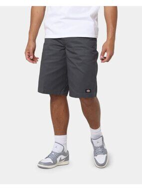 Dickies Work Shorts Loose Fit Mens Size 42 Gray Multi Pockets Lightweight